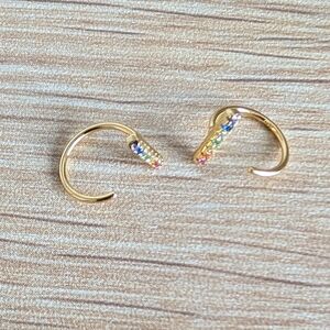 NEW Maison Miru Rainbow Earrings